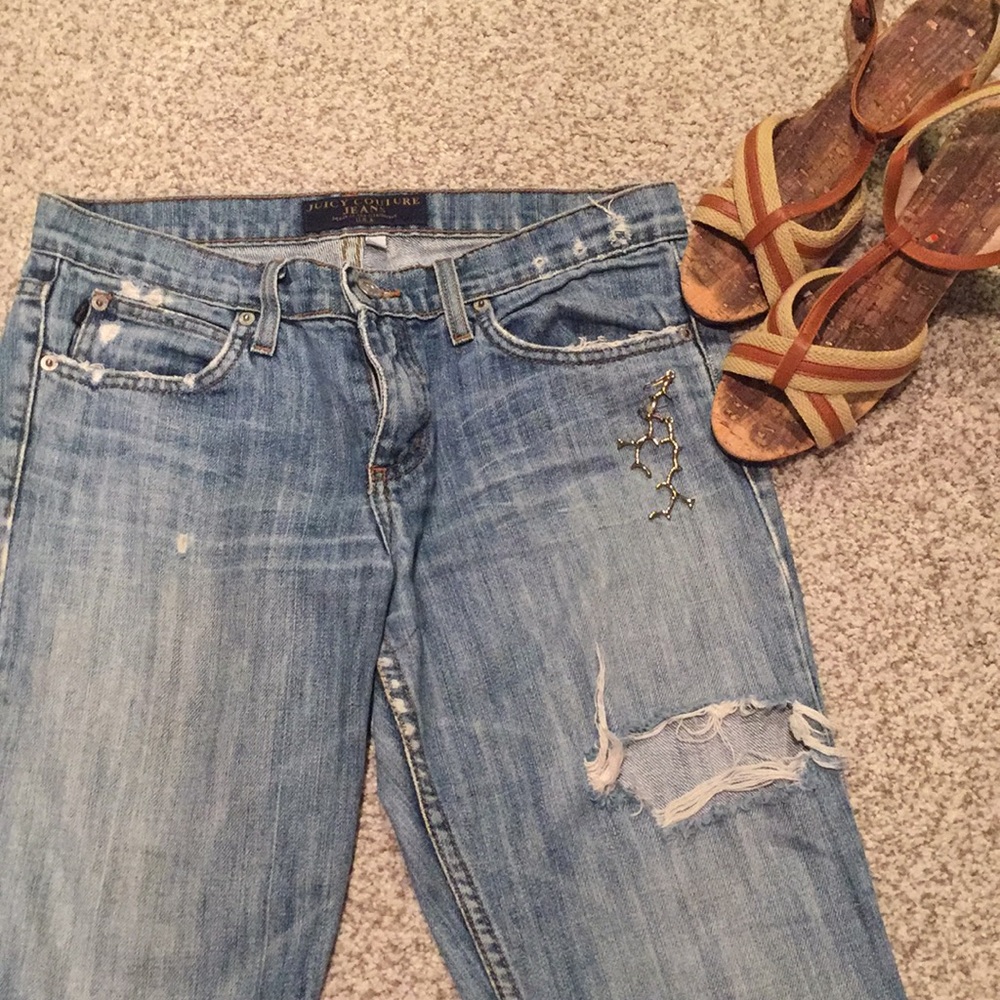 Juicy Couture pre-torn jeans